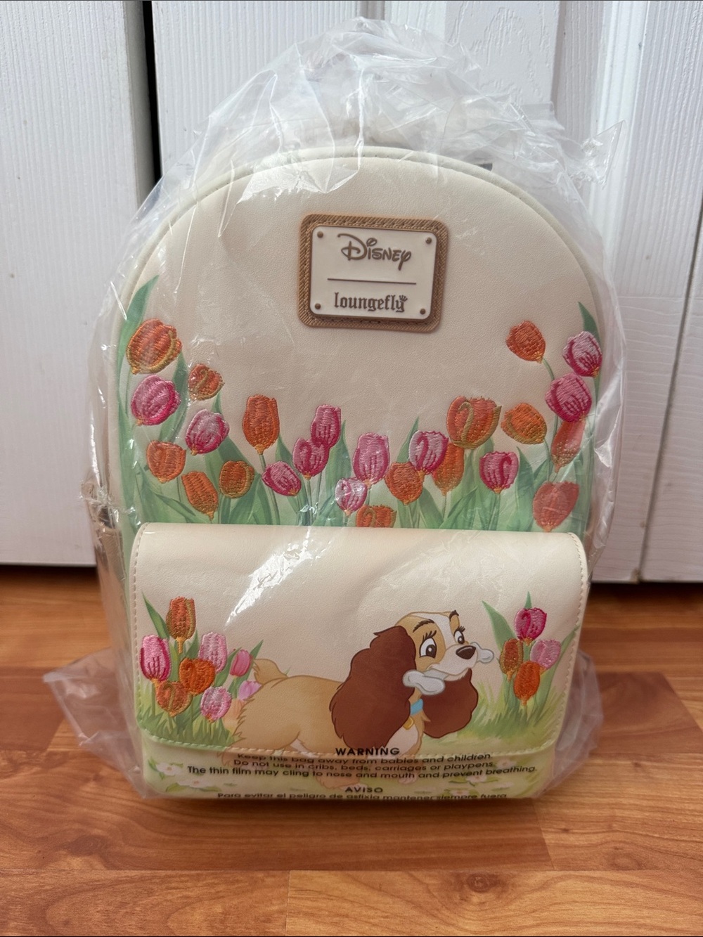 NWT Disney Loungefly Lady and the Tramp Tulip Mini Back
